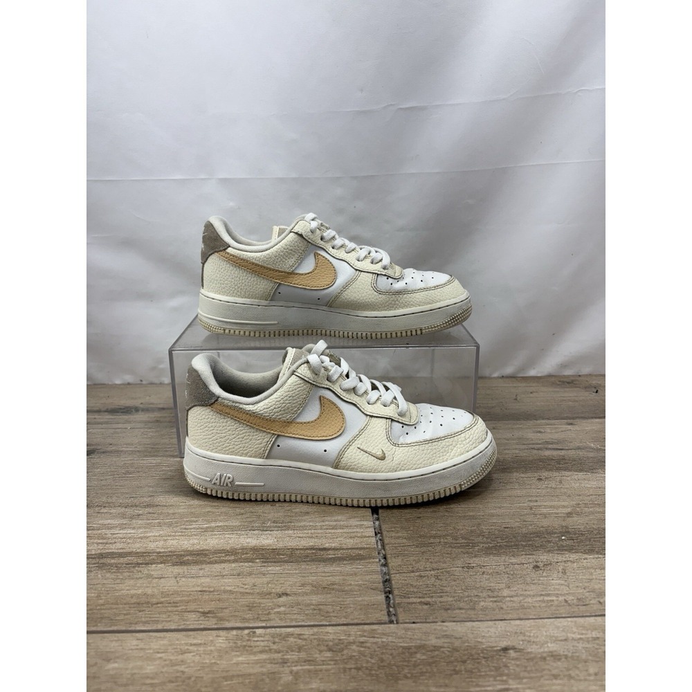 NIKE AIR FORCE 1 LOW 07 COCONUT MILK-SESAME-LIGHT BONE DX8953-100 Woman's 8.5